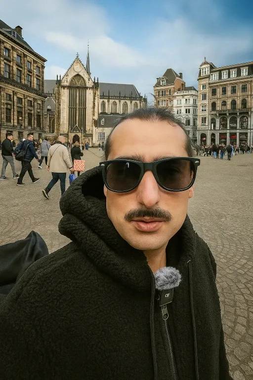Corax Dawai at an Amsterdam coffeeshop, reviewing top-shelf cannabis