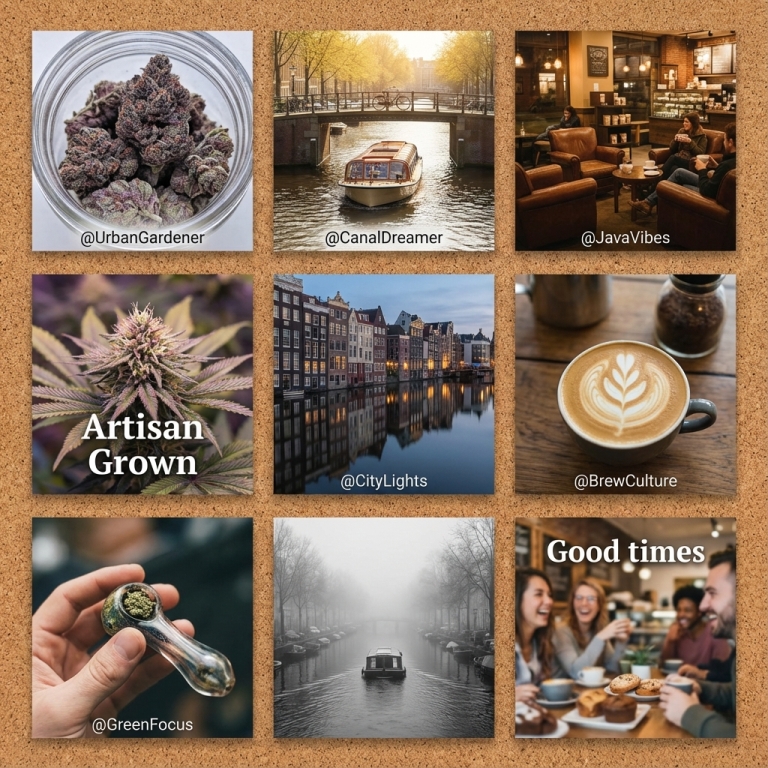 Instagram Feed for Amsterdam Coffeeshop Culture
