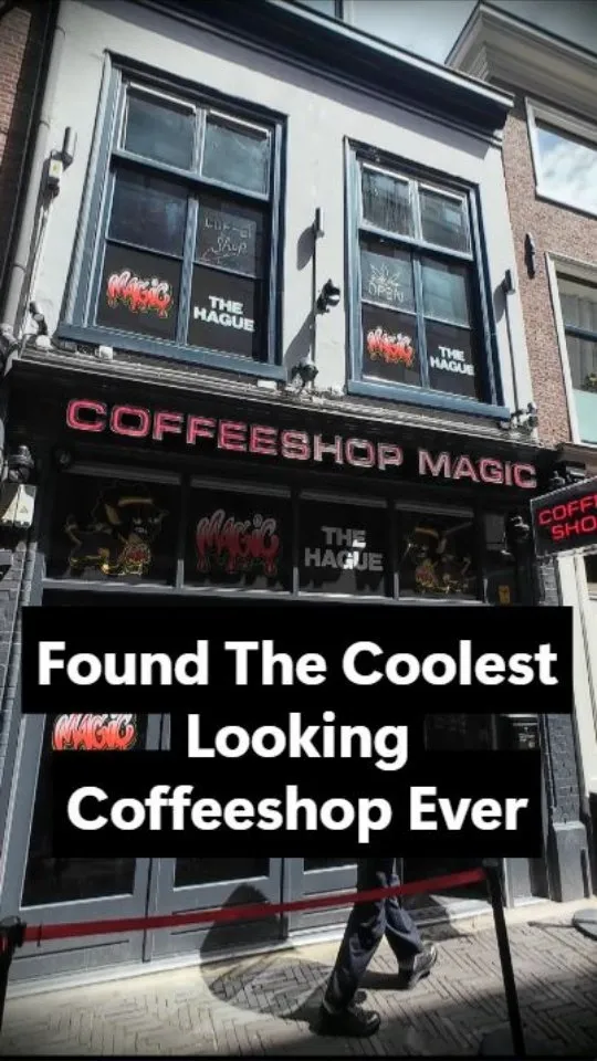 Found One of The Coolest Looking Coffeeshops in The Hague @coffeeshop_magic @corax2.0