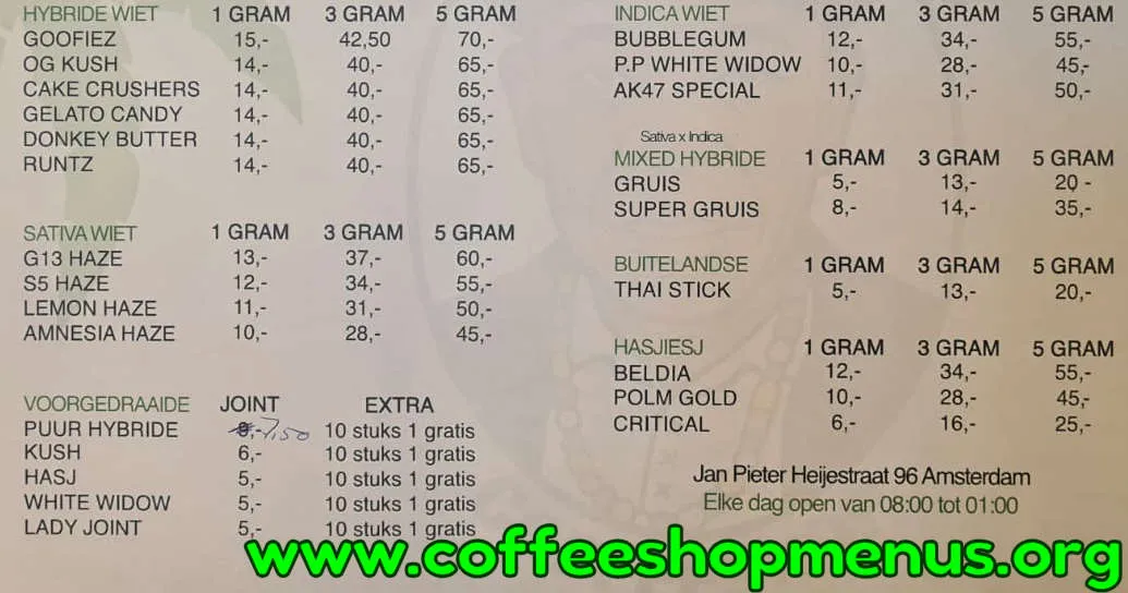 96 Menu (Latest)