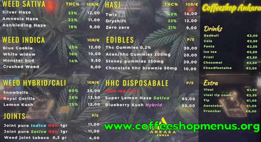 Ankara Menu (Latest)