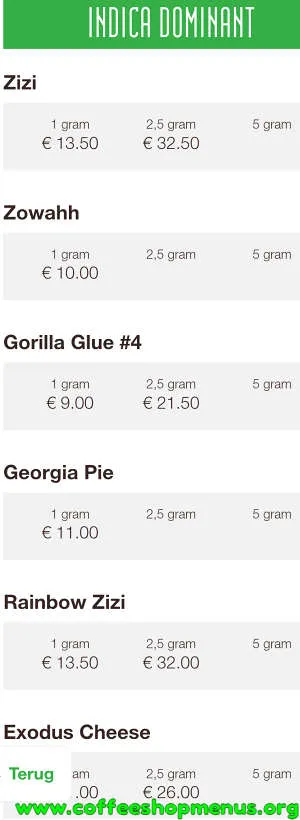 Boerejongens Almere Menu (Previous)