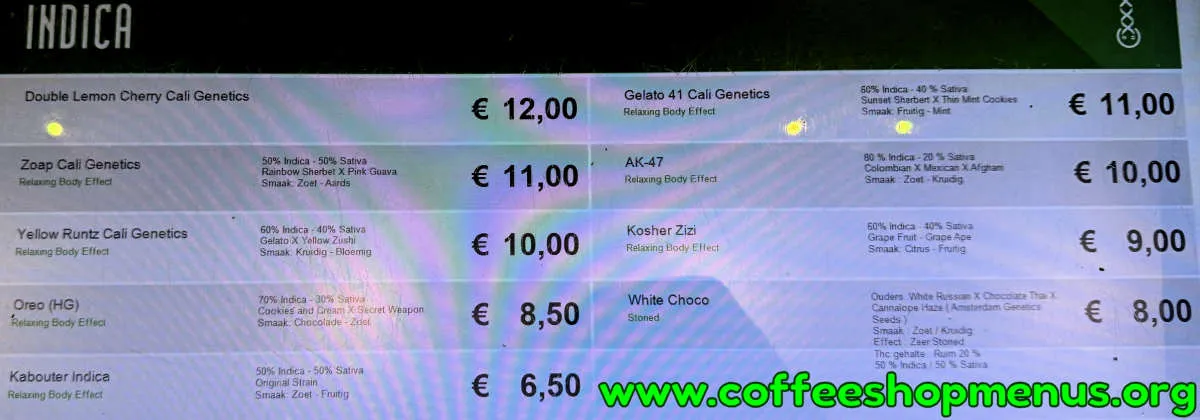 Boerejongens Sloterdijk Menu (Previous)