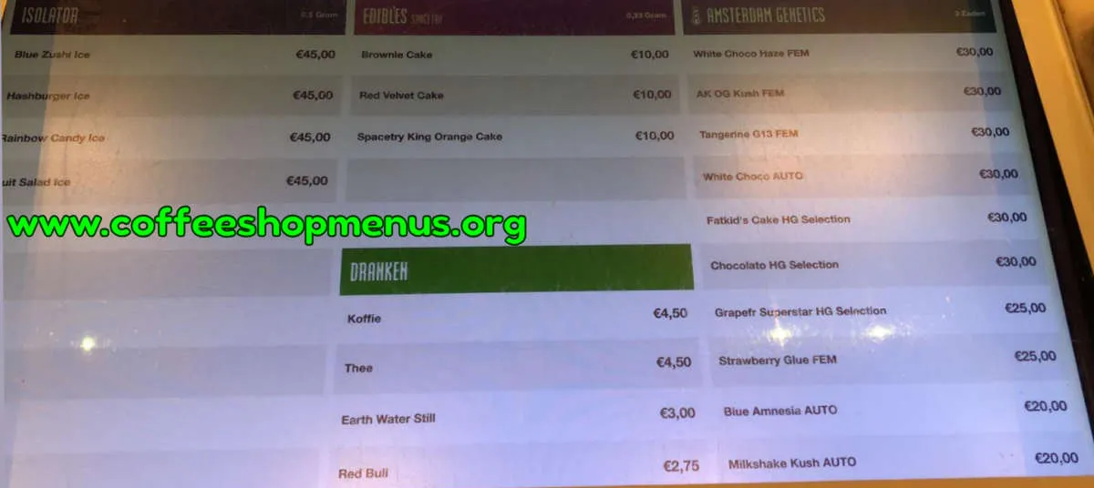 Boerejongens Sloterdijk Menu (Latest)