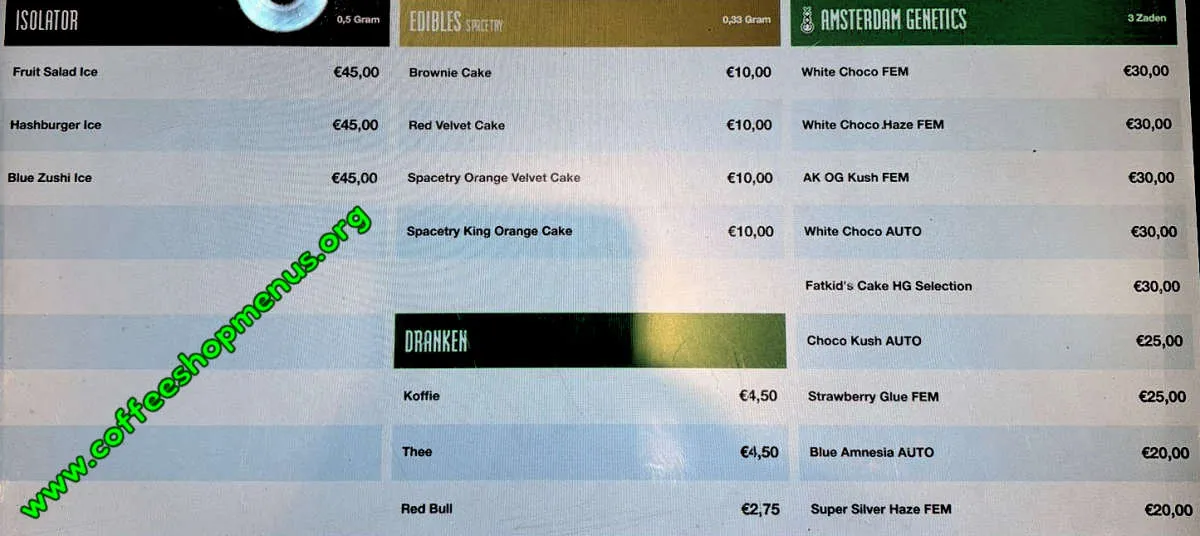 Boerejongens West Menu (Latest)