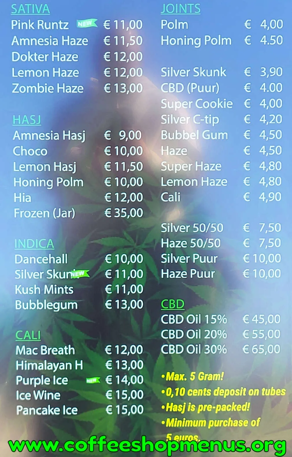 Casa Menu (Latest)
