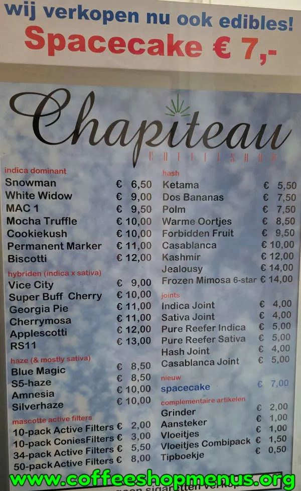 Chapiteau Menu (Latest)