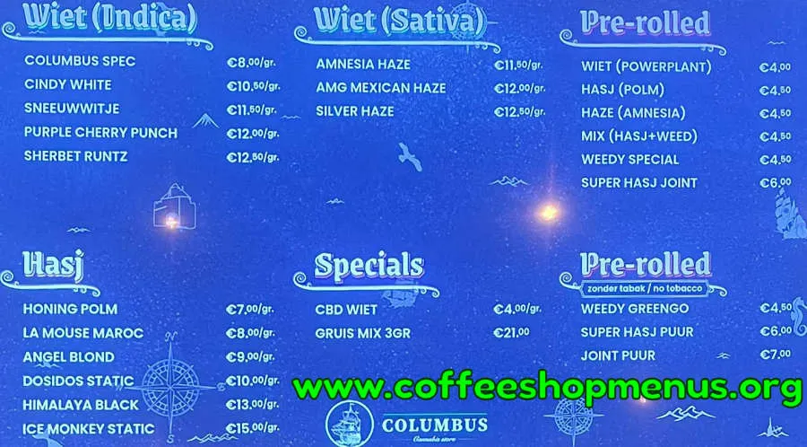 Columbus Menu (Latest)