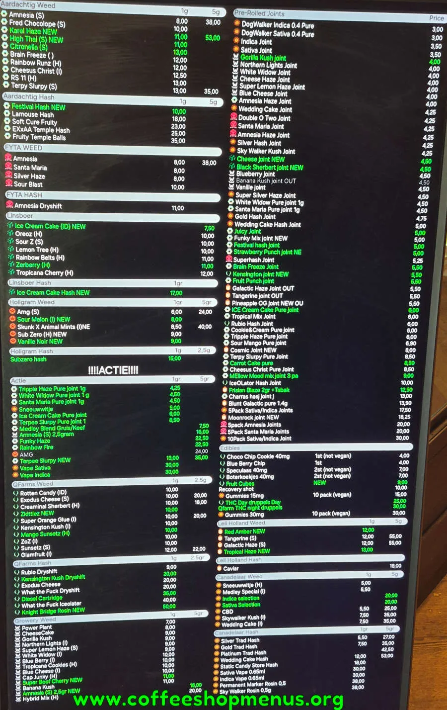De Medley Menu (Latest)