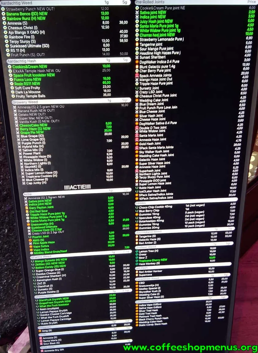 De Medley Menu (Previous)