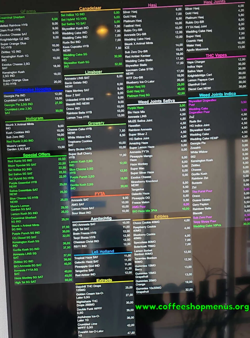 de Muze Menu (Latest)