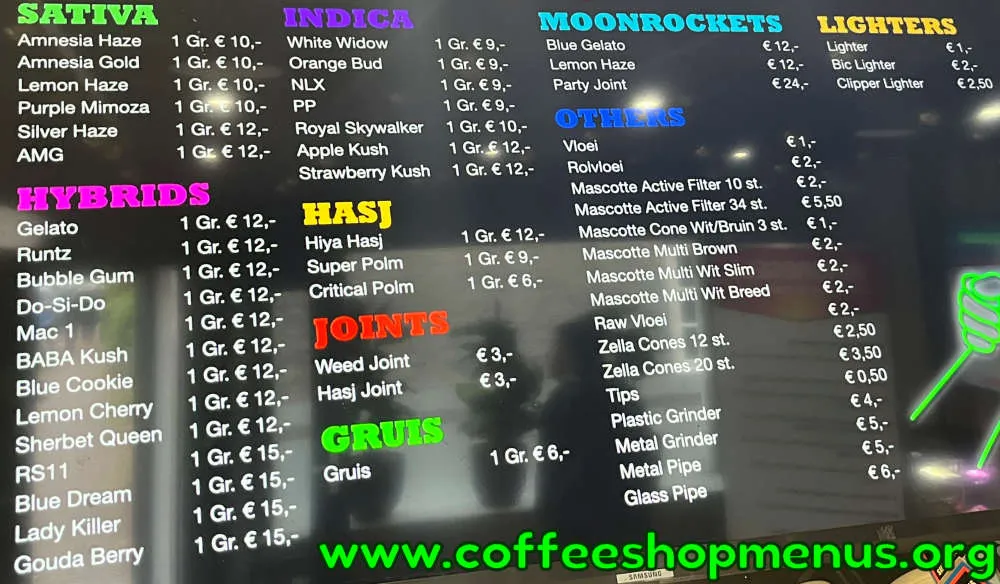 De Vriendschap Menu (Latest)