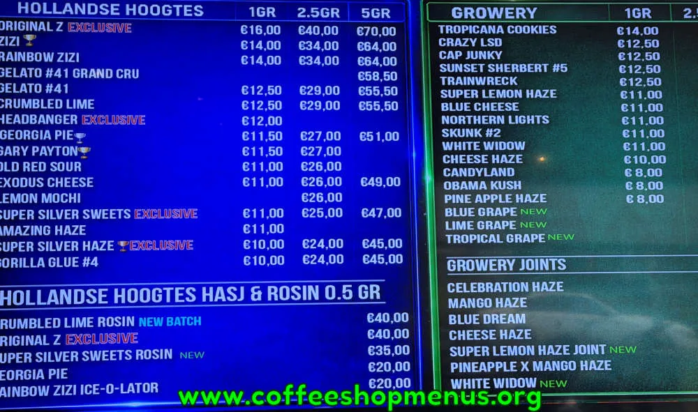 De Wedren Menu (Latest)
