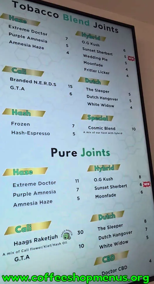 Doctor Green Menu (Latest)