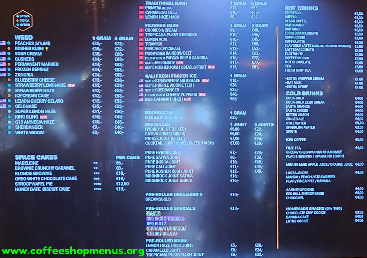 Easy Times Menu (Previous)
