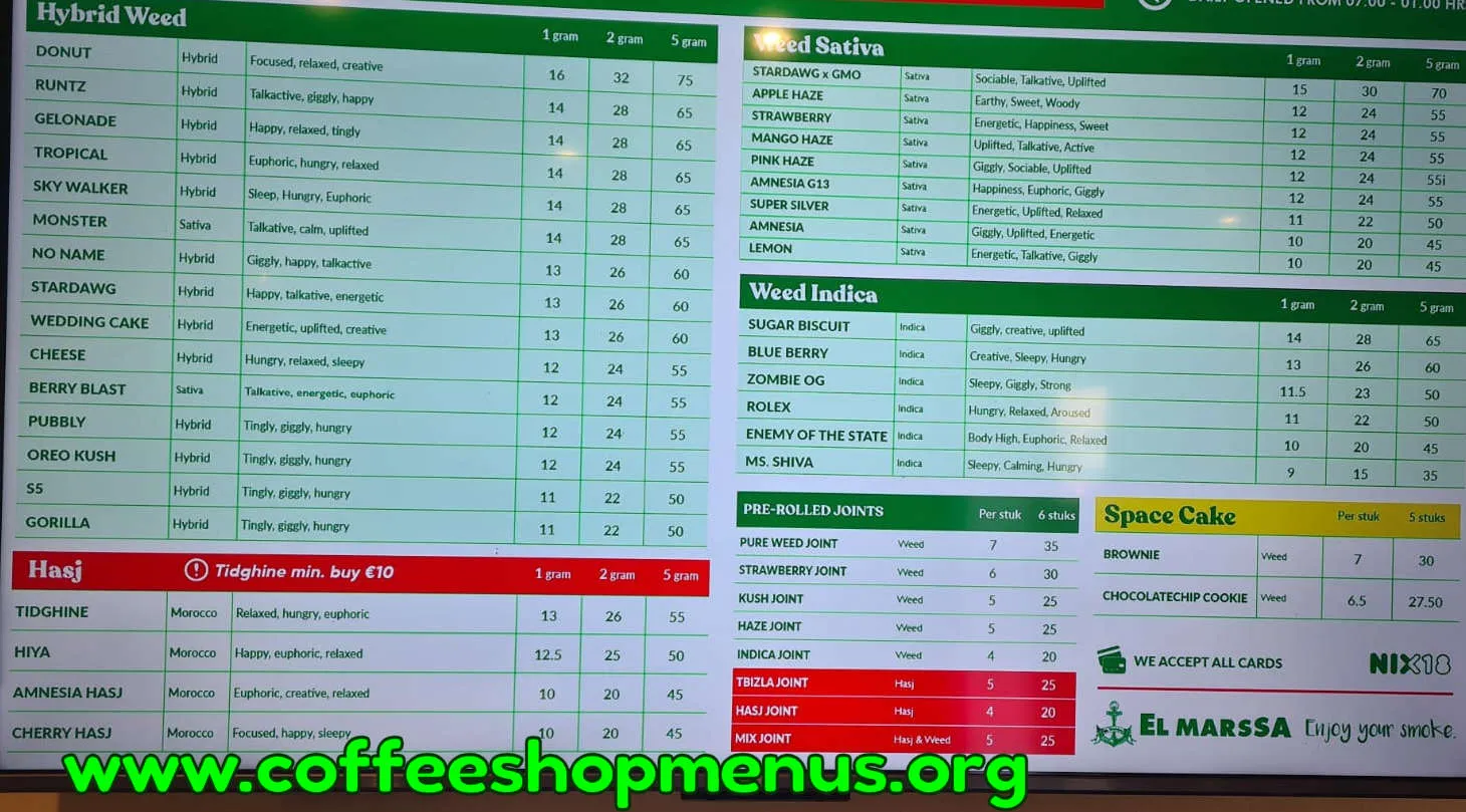 El Marssa Menu (Latest)