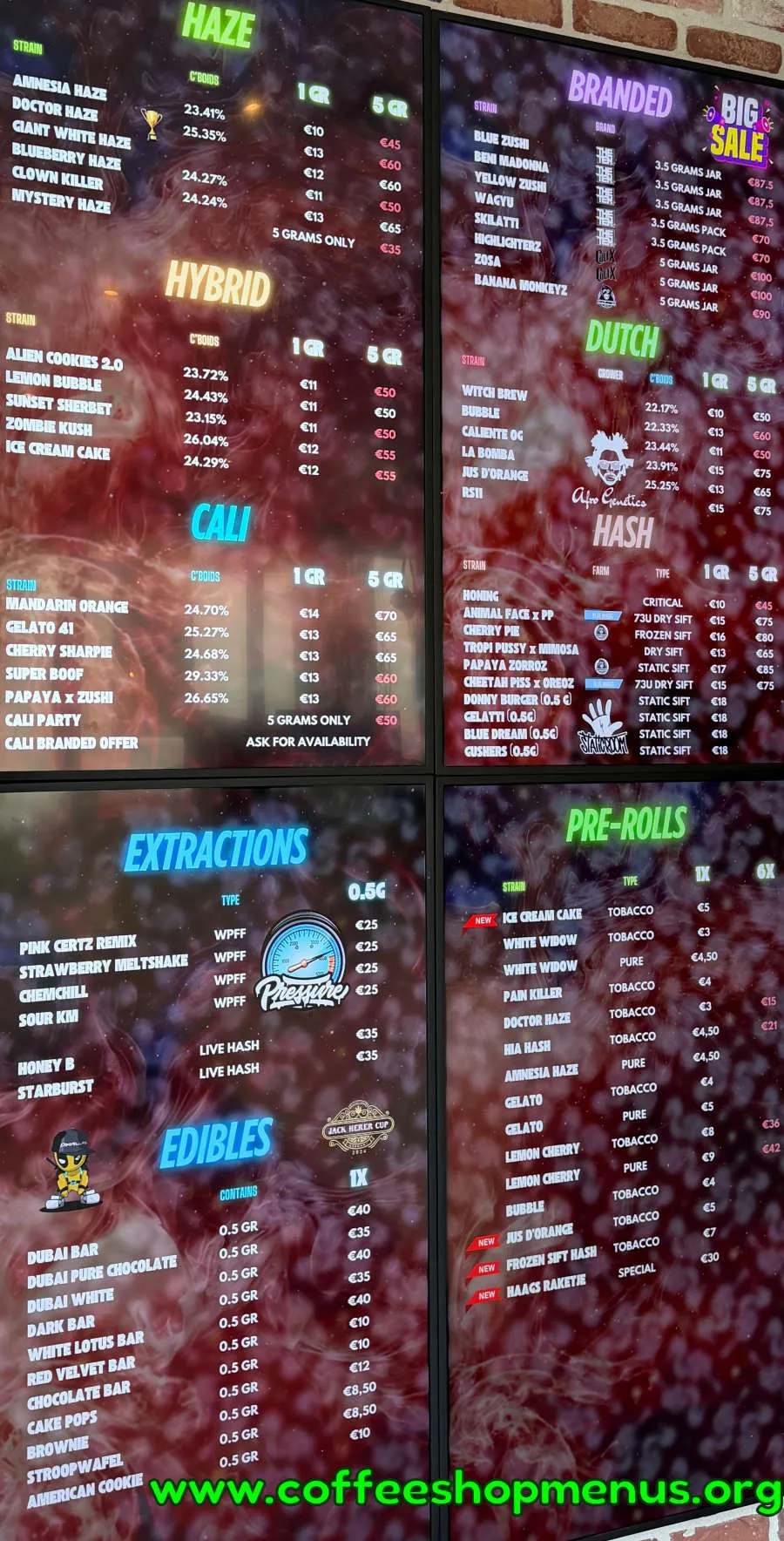 Fly Menu (Previous)