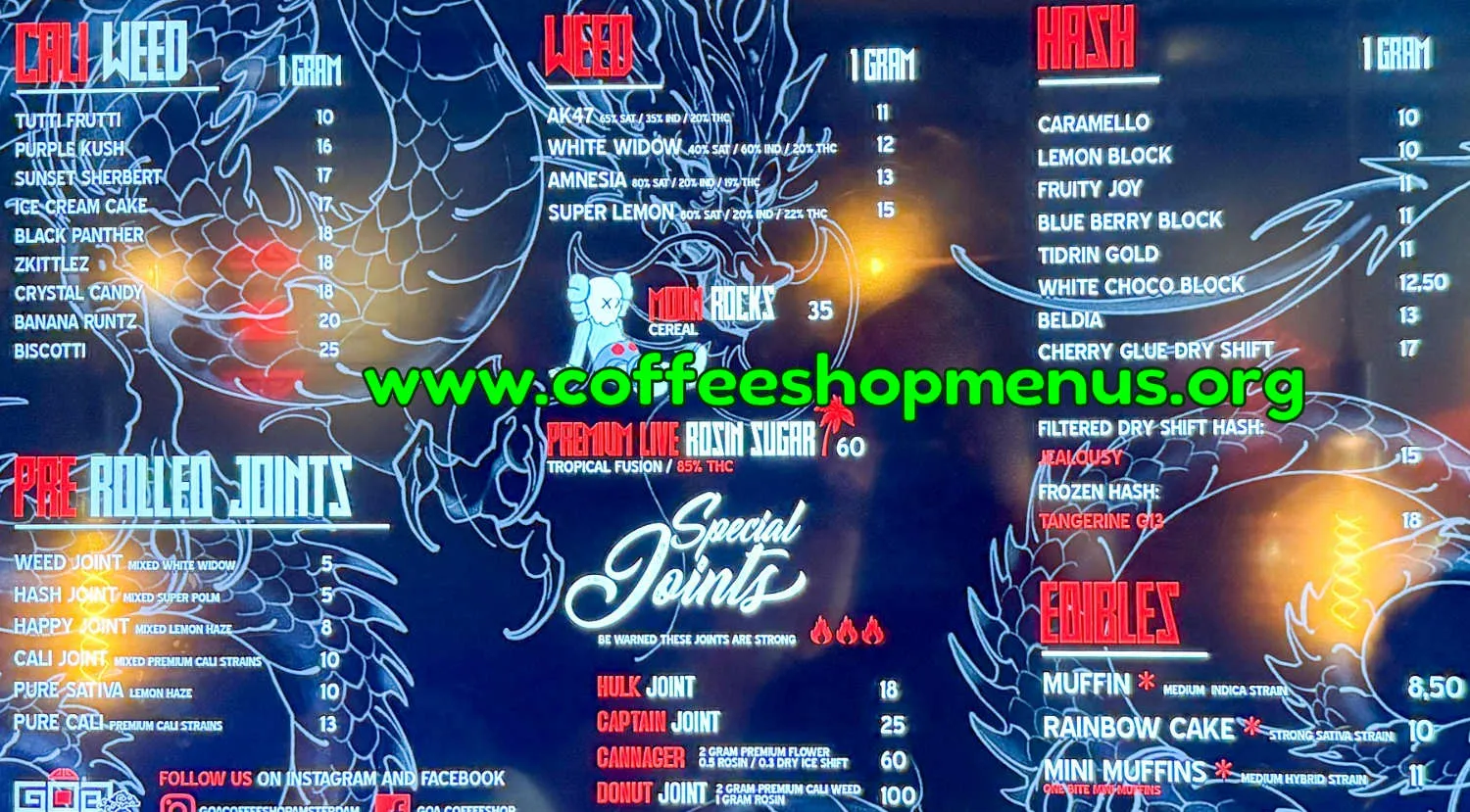 Goa Menu (Previous)