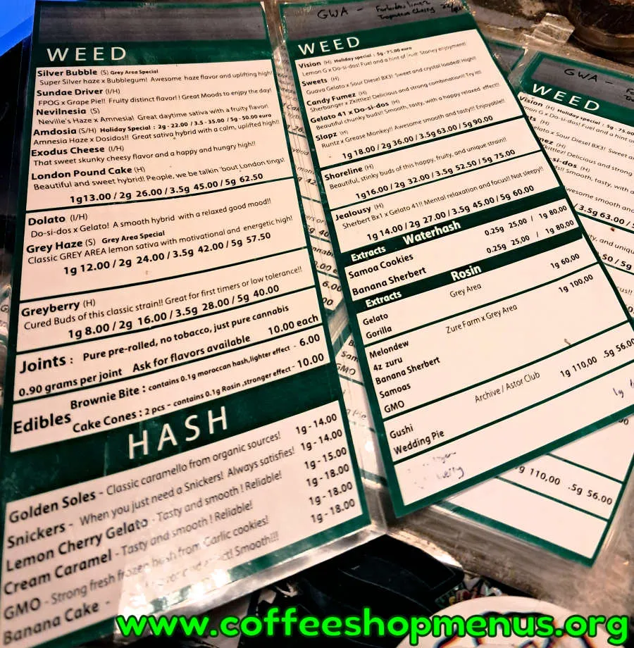 Grey Area Menu (Latest)