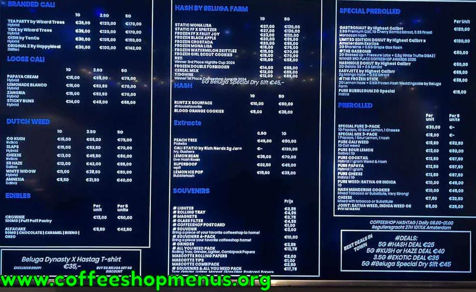 Hashtag Menu (Previous)
