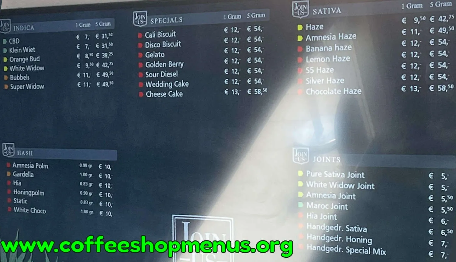 Join Us 2 Menu (Latest)