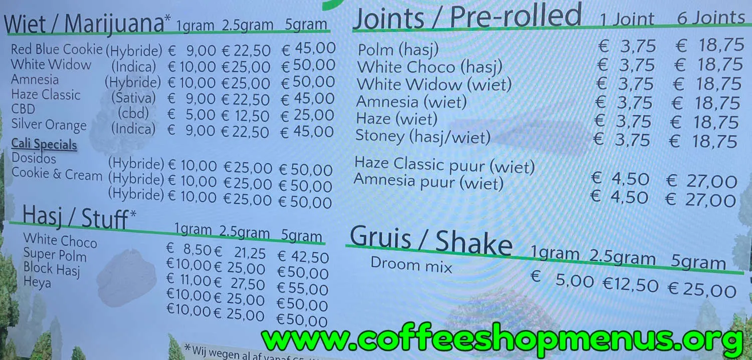 Koffie en Dromen Menu (Latest)