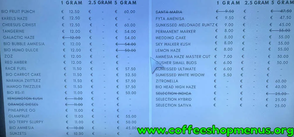 Koffie en Dromen (Blowboot) Menu (Latest)