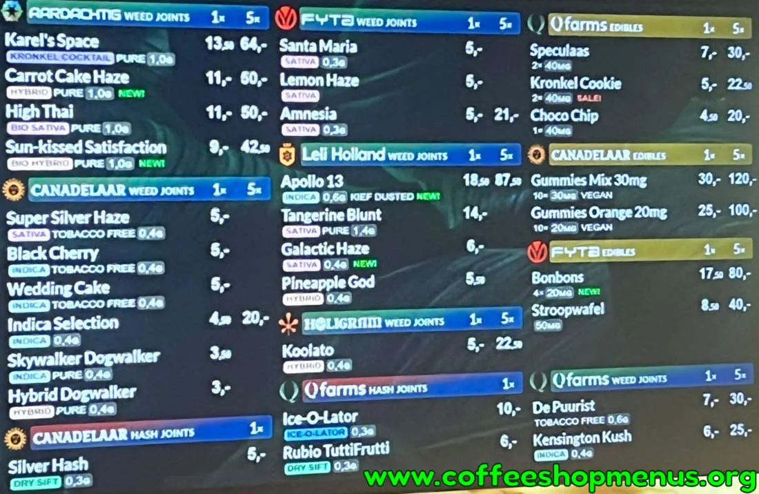 Kronkel Menu (Latest)