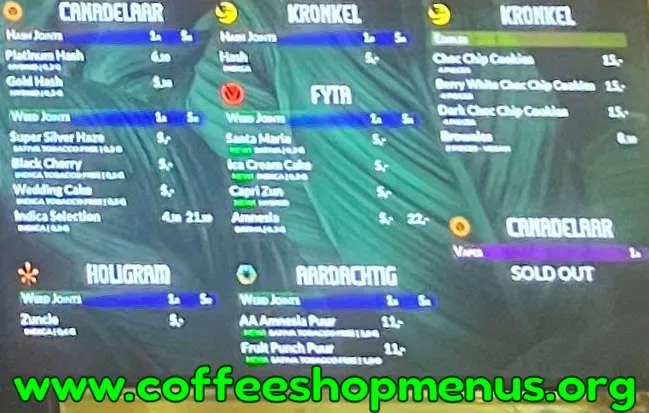 Kronkel Menu (Previous)