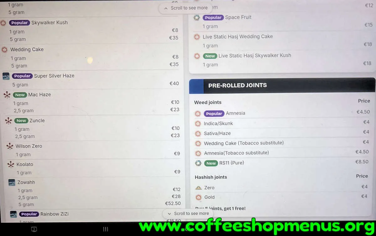 Metamorphose Menu (Latest)