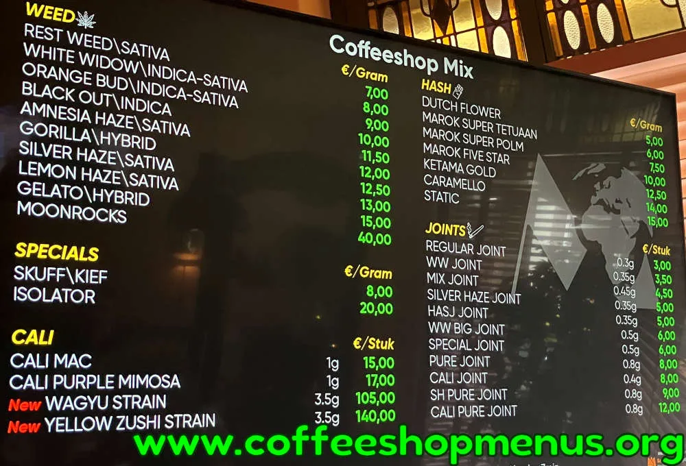 Mix Menu (Previous)
