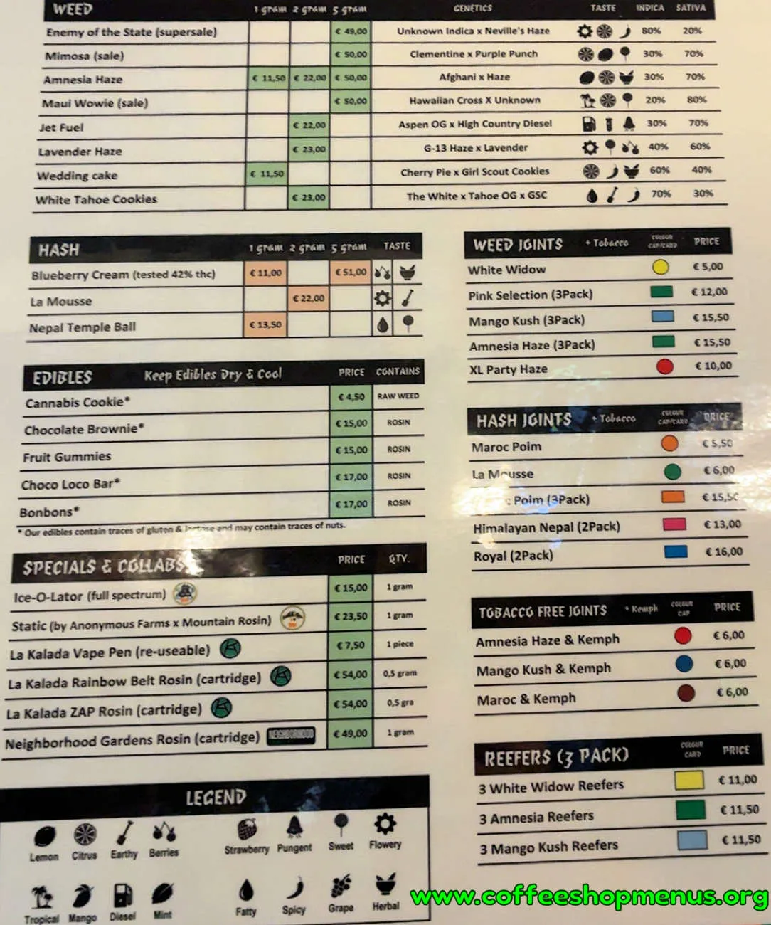 Pink Menu (Latest)
