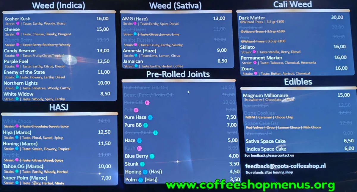 Roots Menu (Latest)