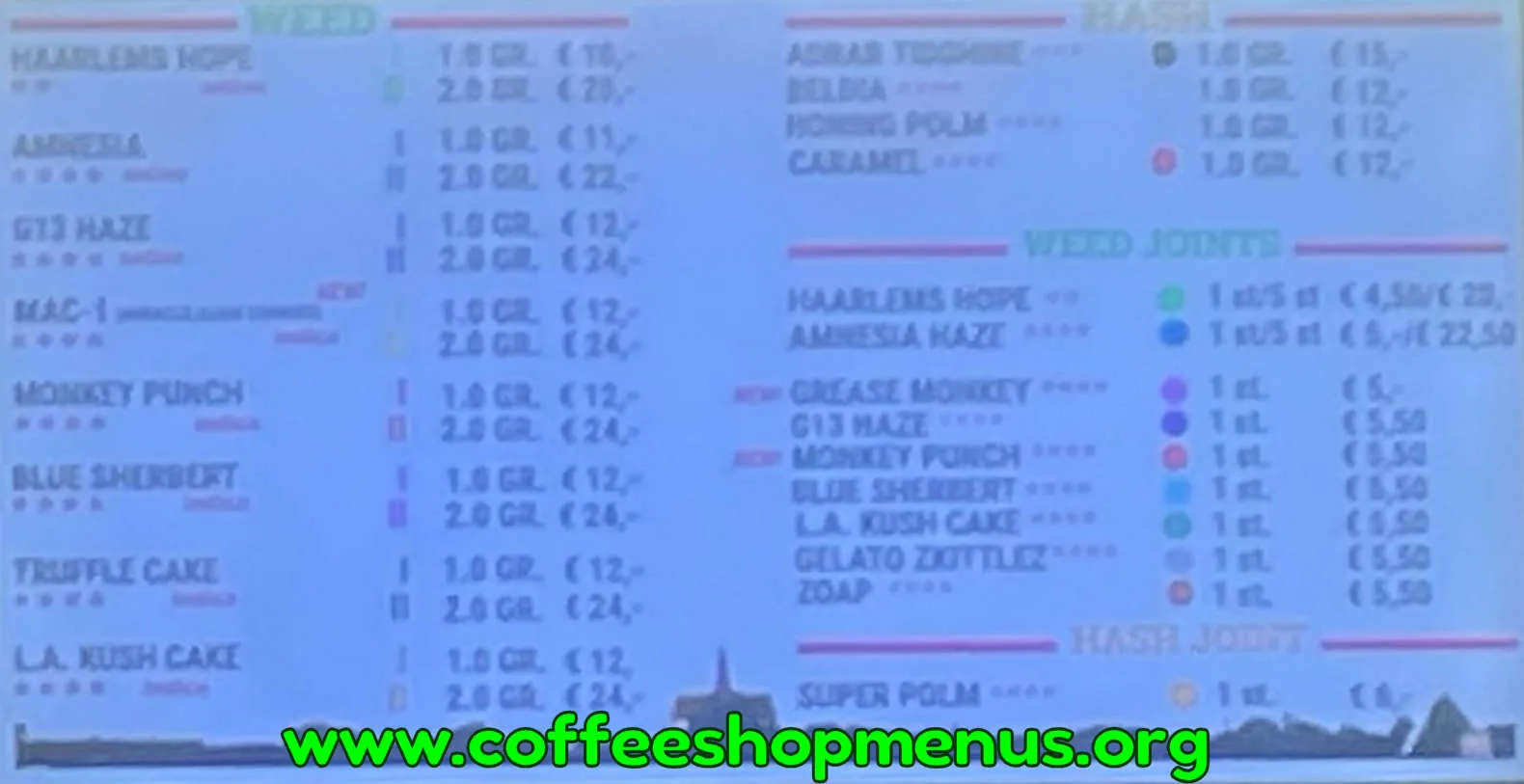 Sandman Menu (Latest)