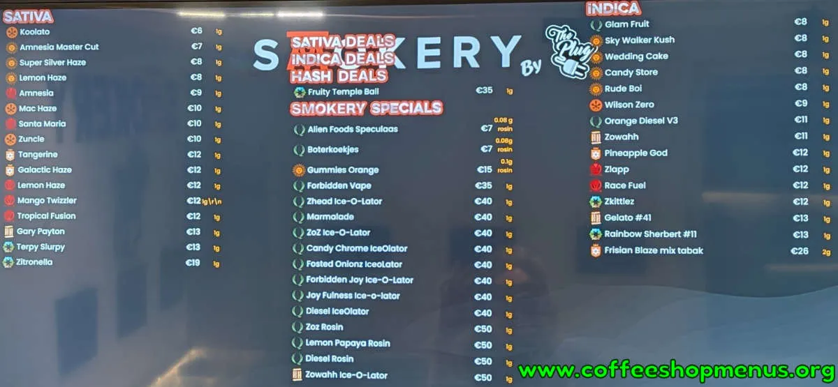 Smokery Menu (Previous)