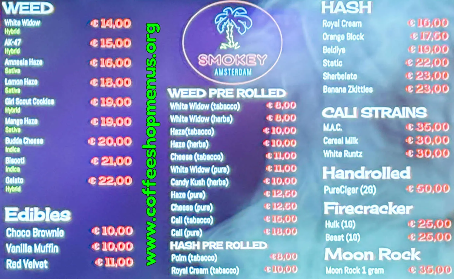 Smokey Menu (Latest)