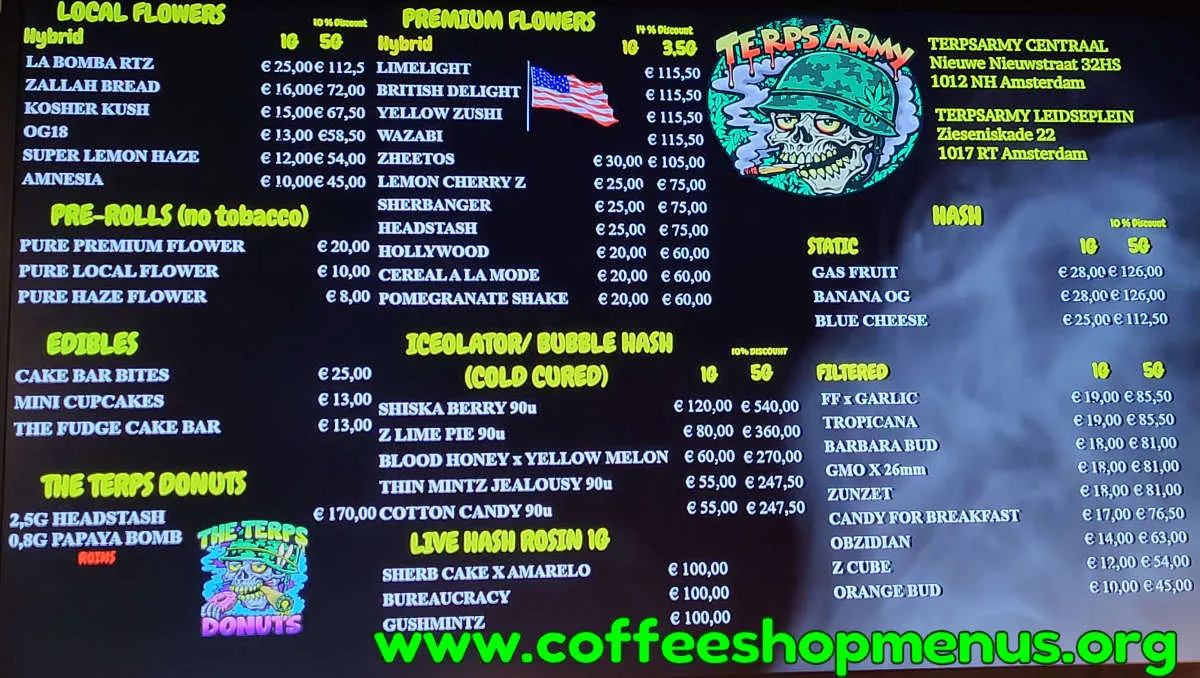 Terps Army 2 Menu (Previous)