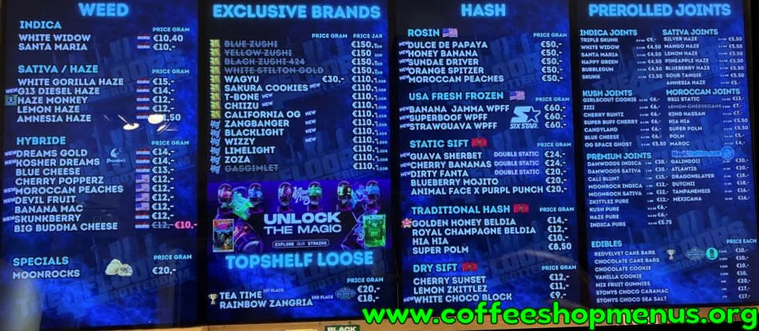 The 4 Floors Menu (Latest)