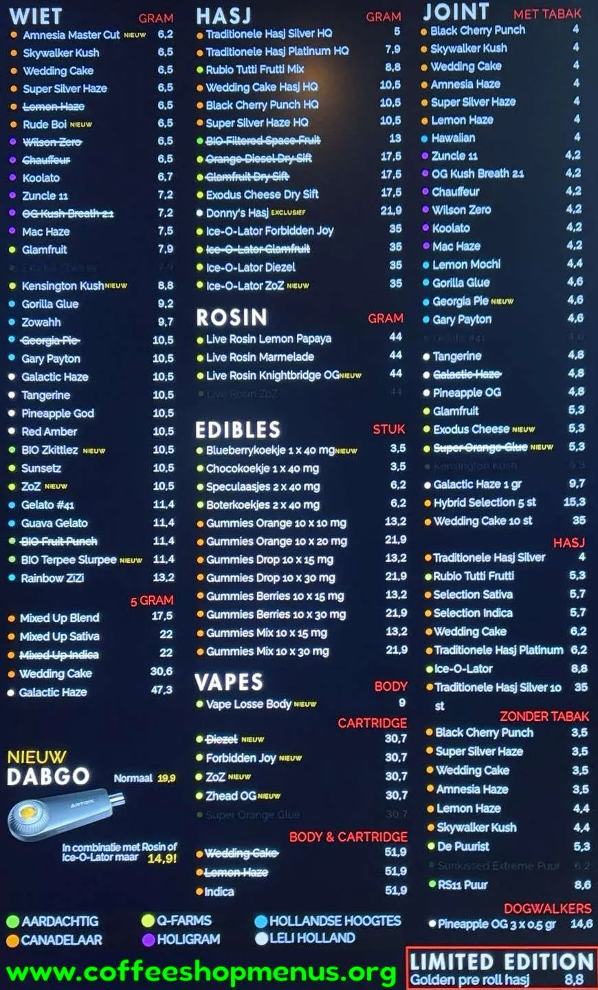 The Grass Company 2 Menu (Latest)
