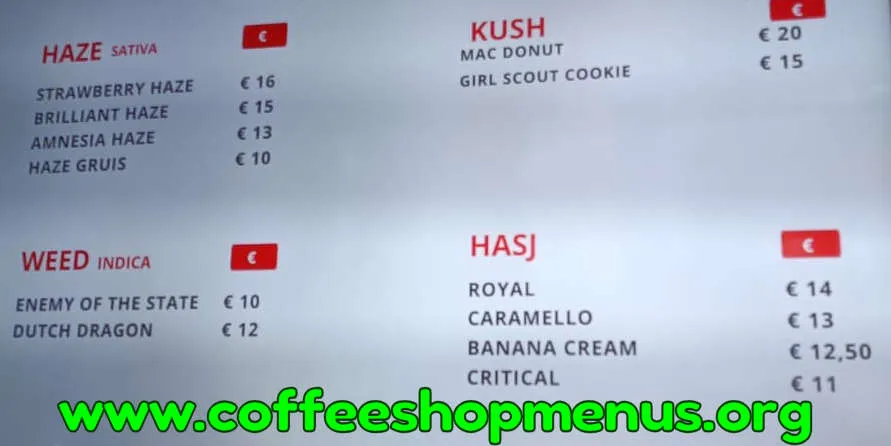 The Wall Menu (Latest)