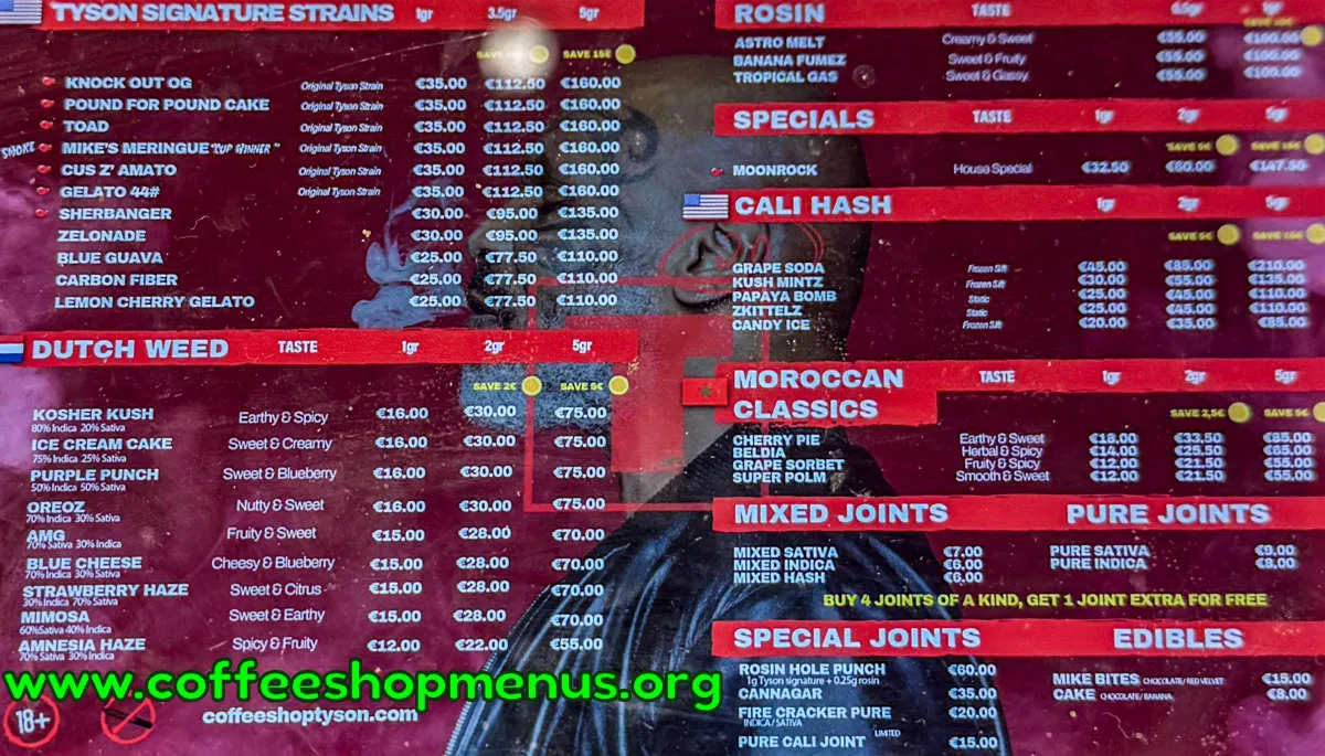 Tyson 2.0 Menu (Latest)