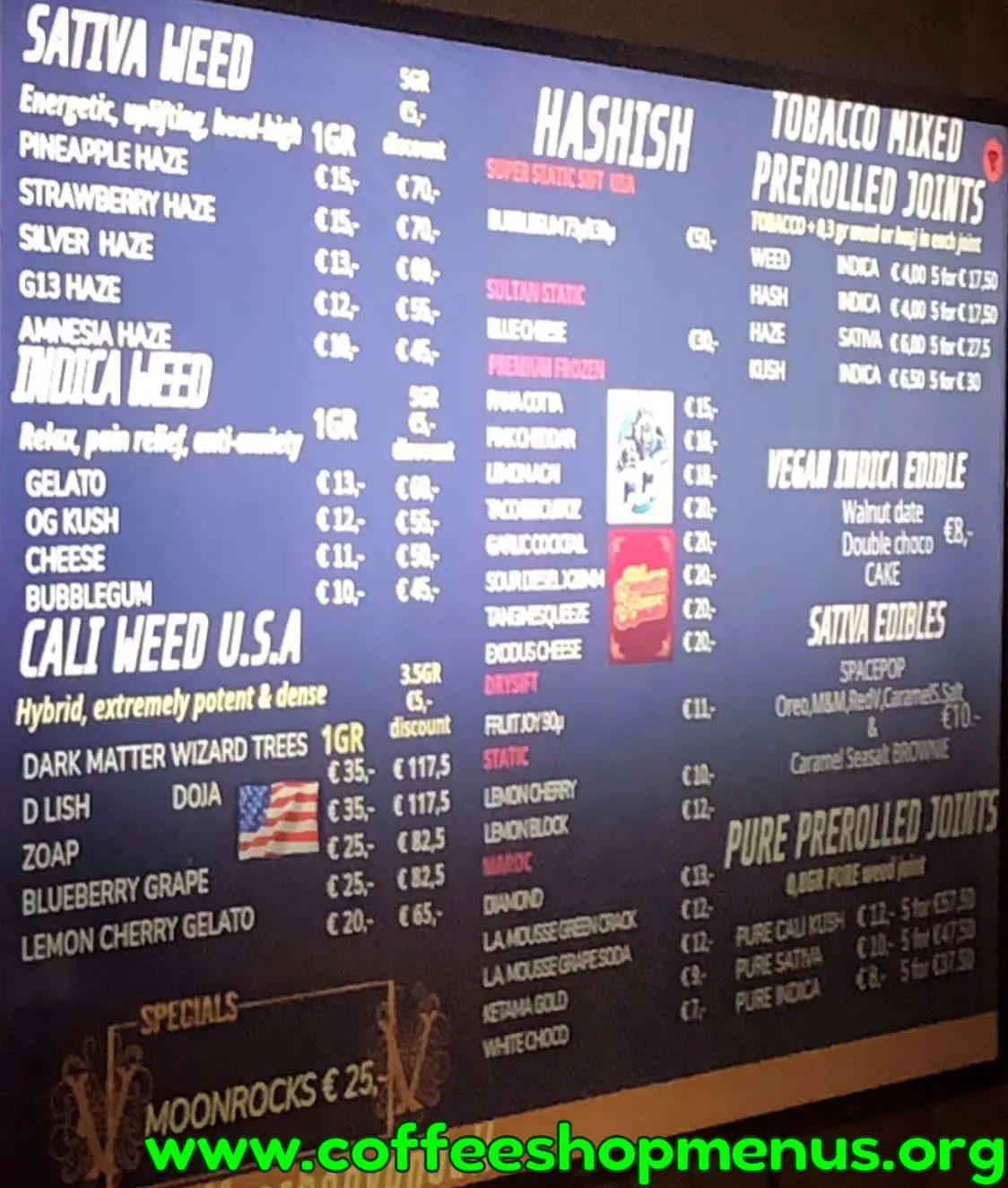 Vondel Menu (Latest)