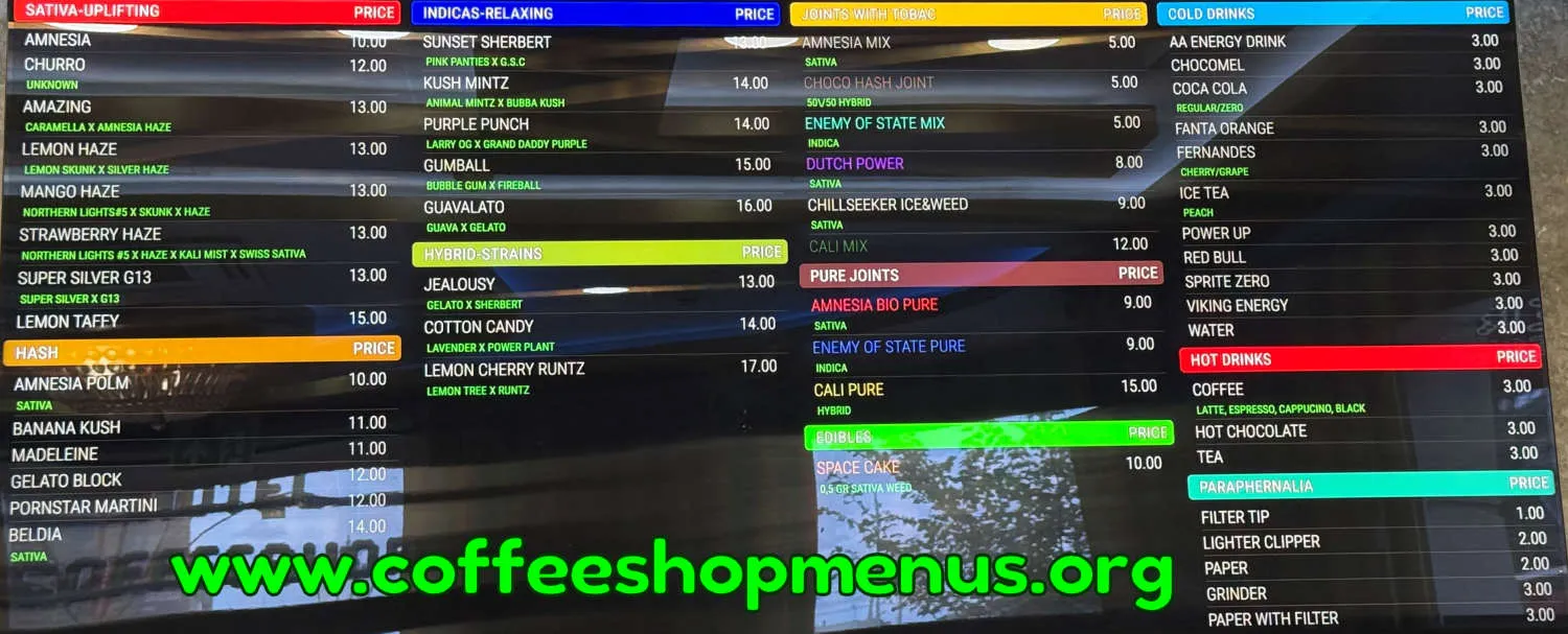 Voyagers Menu (Latest)