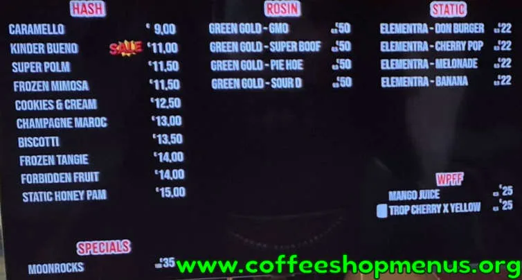 Yanks Menu (Latest)