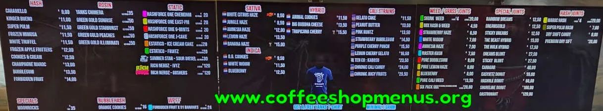 Yanks Menu (Previous)